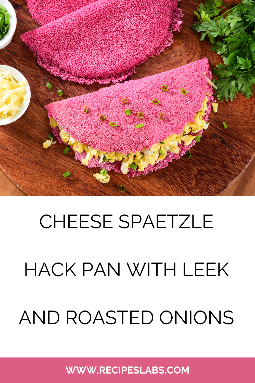 Cheese Spaetzle Hack Pan With Leek And Roasted Onions