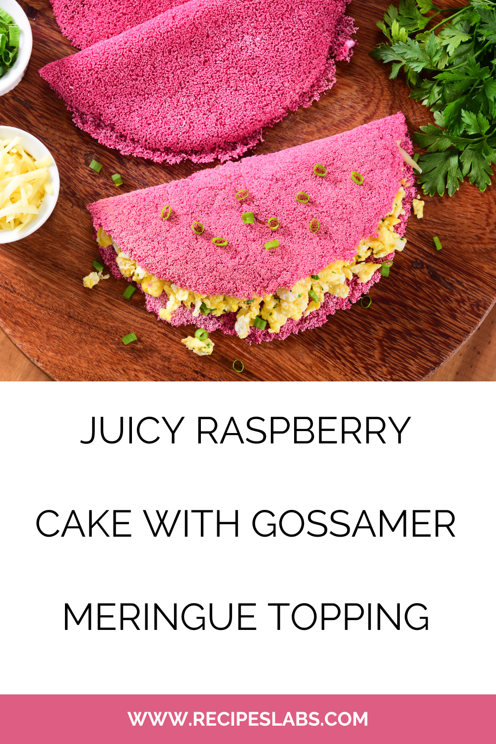 Juicy Raspberry Cake With Gossamer Meringue Topping
