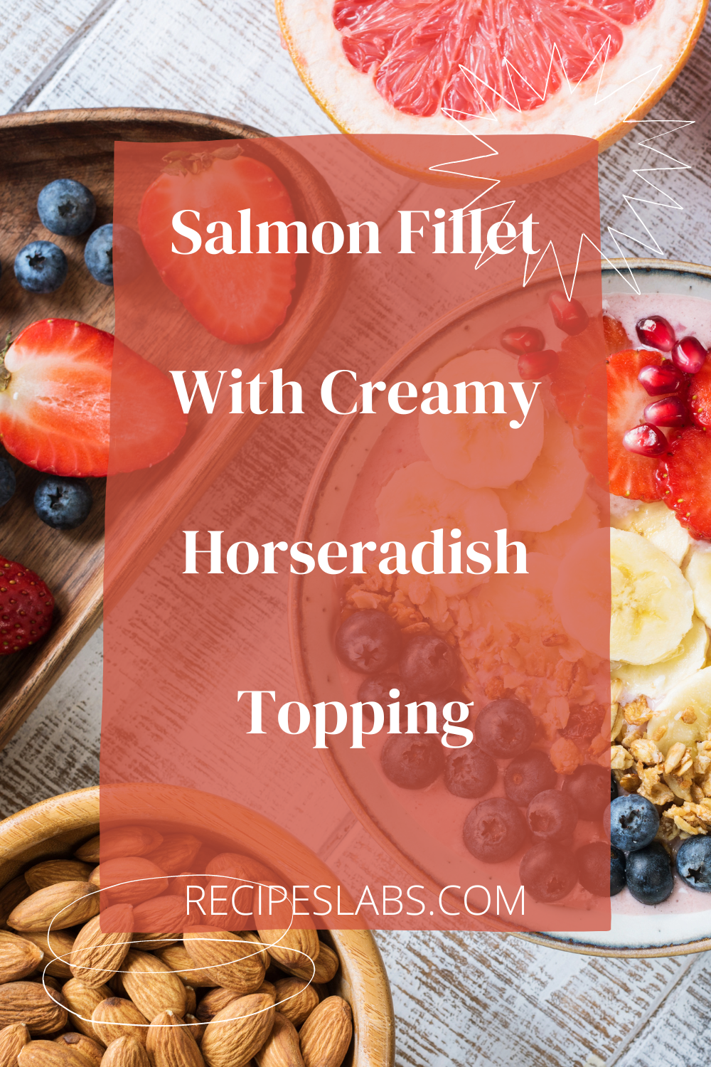 Salmon Fillet With Creamy Horseradish Topping