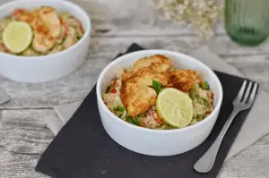 HAPPY FOOD COUSCOUS SALAD WITH ORIENTAL TURKEY BREAST