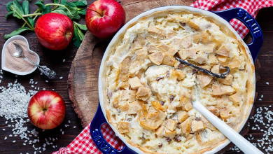 Rice Pudding With Apple