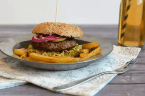 SOUL FOOD THE WORLD'S BEST BURGER ACCORDING (HOMEMADE BUNS & PATTIES)