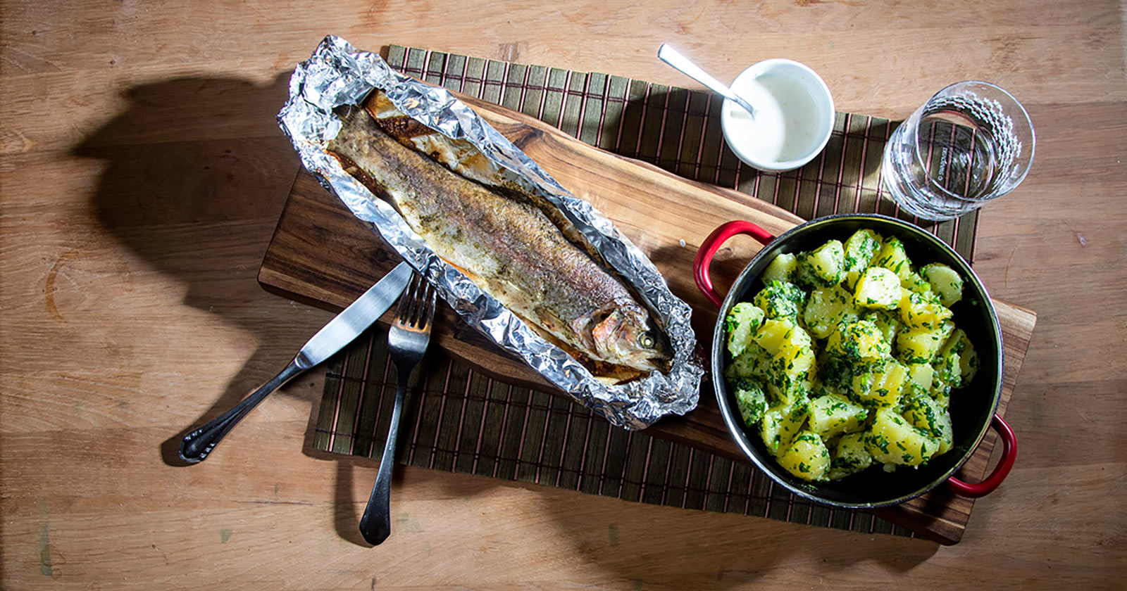 TROUT BECOMES PARTICULARLY TENDER IN THE OVEN