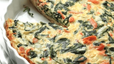 Smoked Salmon and Spinach Flan With Cooker