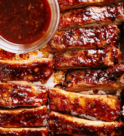 BBQ Ribs with Homemade BBQ Sauce