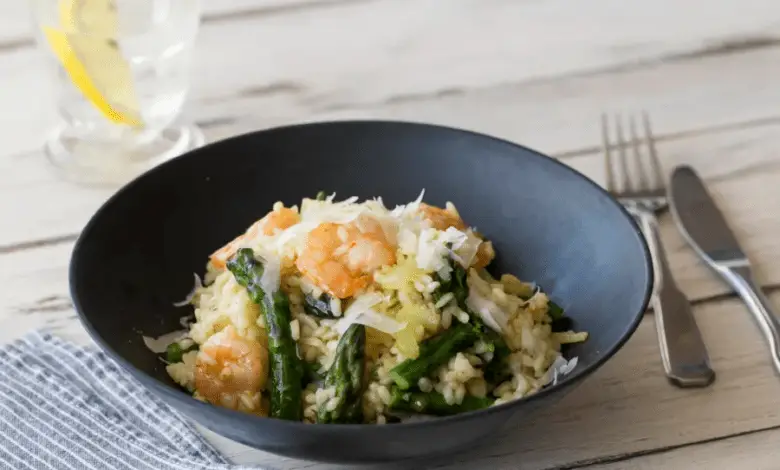 Delicious Prawn and Asparagus Risotto