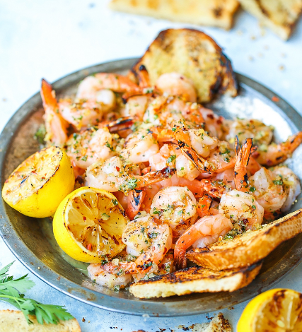 Grilled Prawns with Garlic Butter Recipe