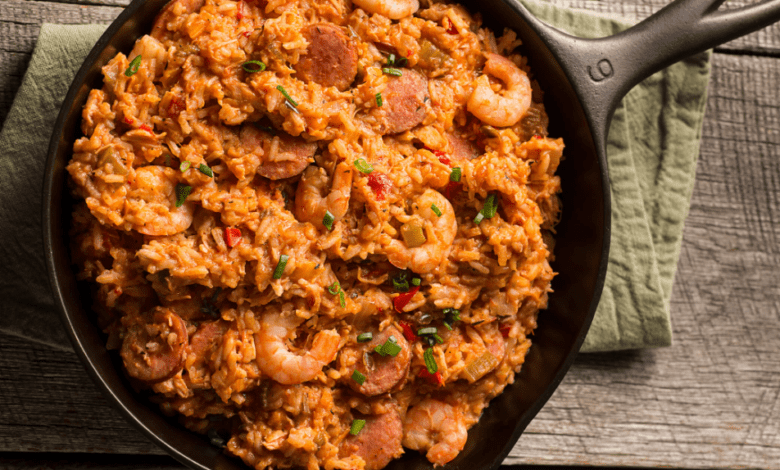 Spicy Prawn and Sausage Jambalaya