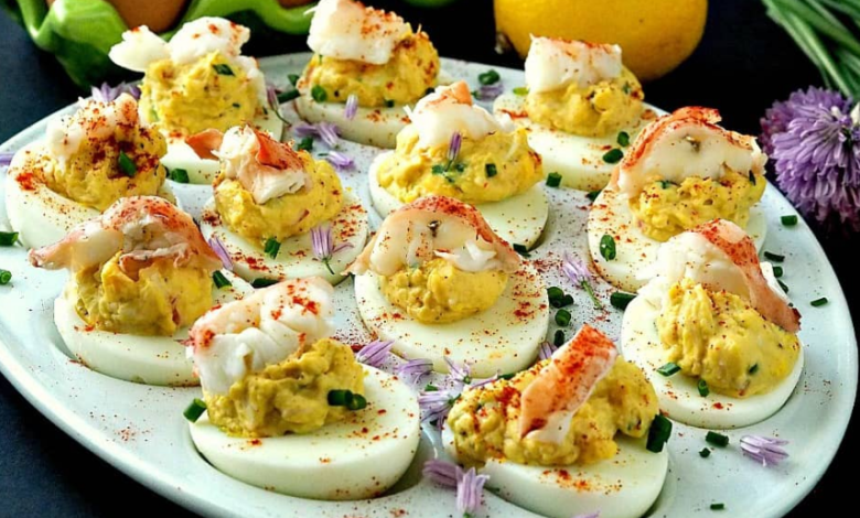 Lobster Deviled Eggs Recipe