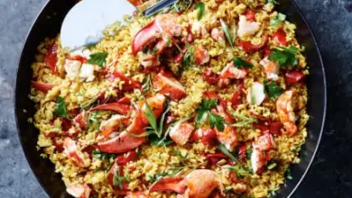 Luscious Lobster Paella - A Seafood-Filled Spanish Delight