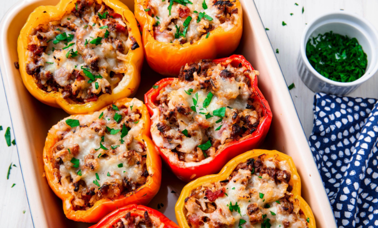 Mediterranean Stuffed Bell Peppers Recipe