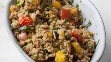 Roasted Vegetables with Herbed Quinoa Recipe