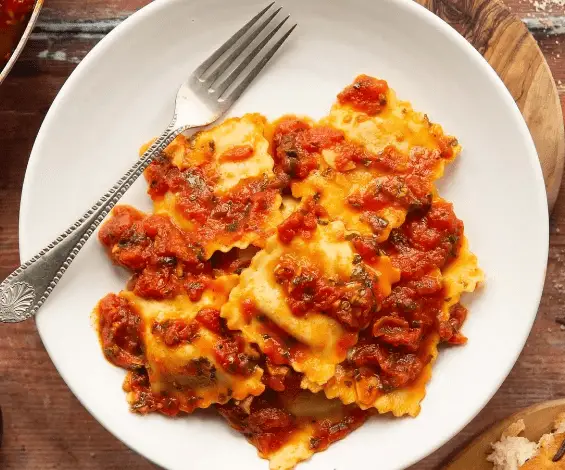 Classic Ravioli with Tomato Sauce Recipe