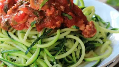 Healthy and Delicious Zucchini Noodles with Meat Sauce Recipe