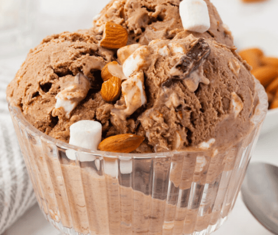 How to Make Rich and Decadent Rocky Road Ice Cream