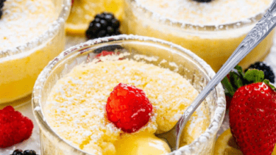 Refreshing and Tangy Lemon Pudding Recipe for a Summertime Treat