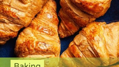Authentic French croissant recipes with puff pastry