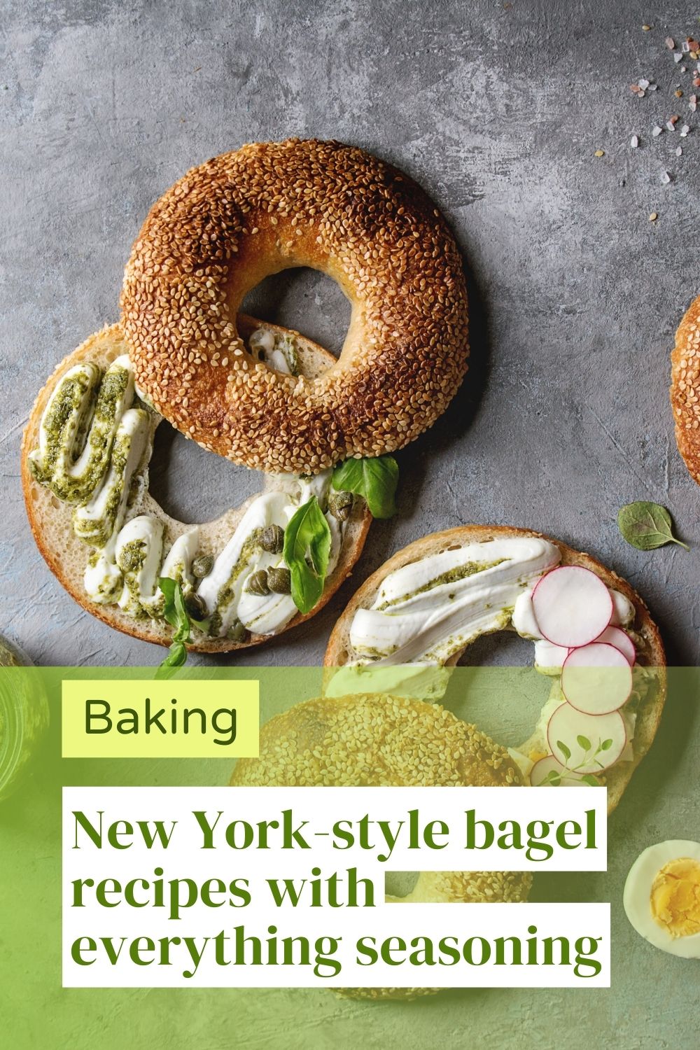 New York-style bagel recipes with everything seasoning